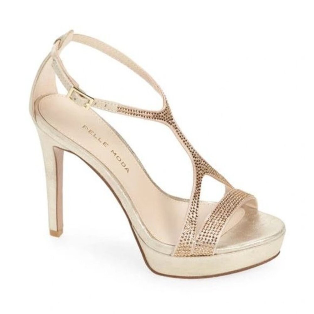Pelle Moda Gold Glamour Heels